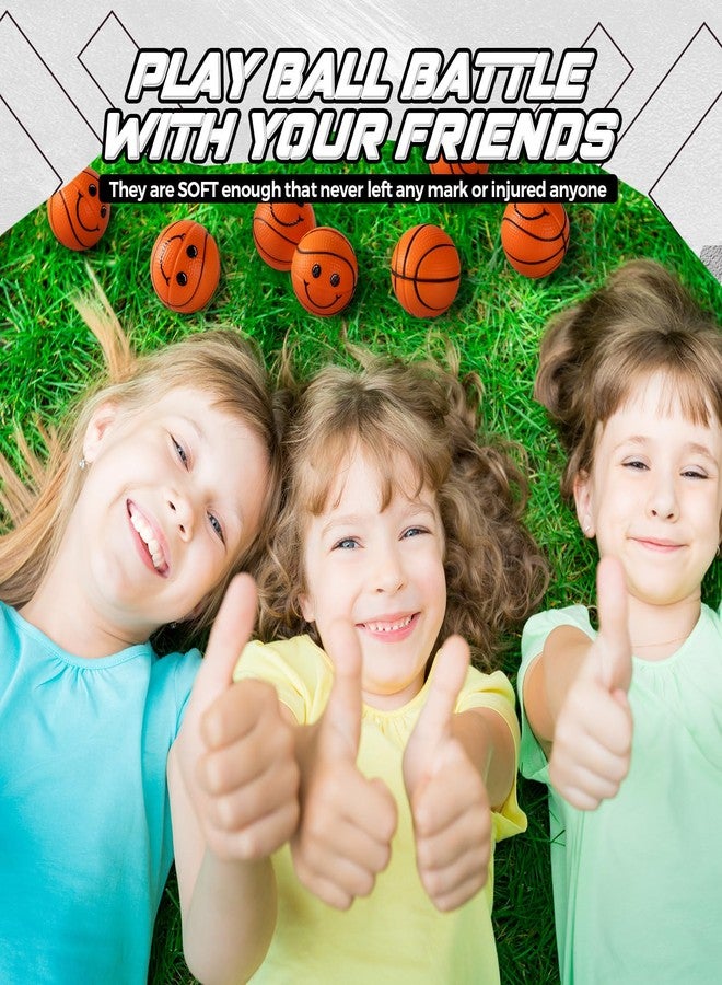 Arrowbash 12 Pcs Face Stress Balls Sport Squeeze Balls Mini Stress Relief Balls Smile Foam Balls for School Office Carnival Reward Birthday Party Favors(Basketball) - Image 2